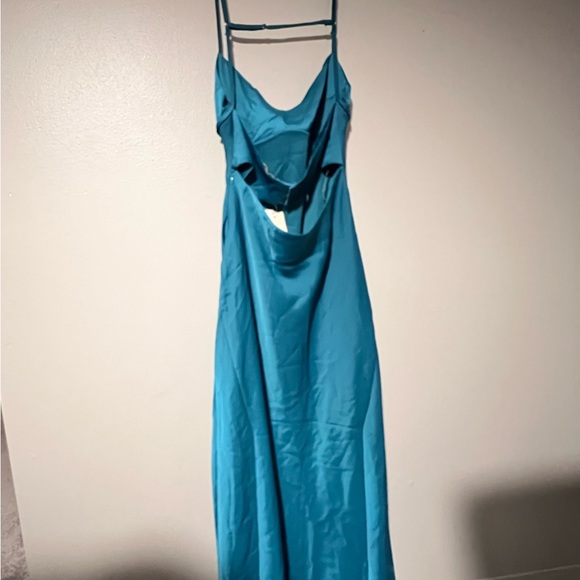 Blue cocktail dress, ankle length brand new never worn - Picture 3 of 4